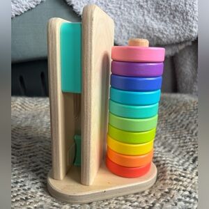 Lovevery wooden stack & slot toy